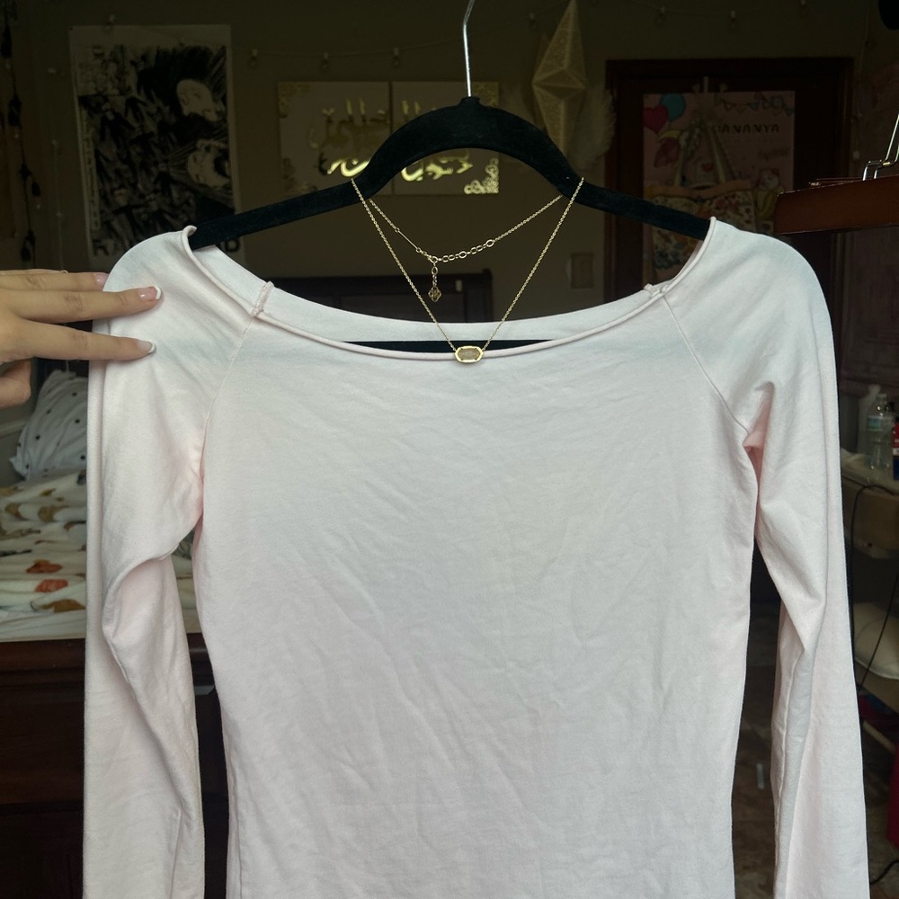 Brandy Melville Elegant Pink Women's Top